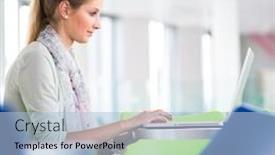  Presentation with college campus - PPT layouts with campus - pretty female student with books and laptop working while on a college university campus color toned image shallow dof background and a light blue colored foreground