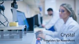  Presentation with food technology - Amazing slide deck having using technology to analyse cheese backdrop and a light blue colored foreground