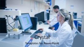  Presentation with food technology - Slides enhanced with using technology to analyse cheese background and a light blue colored foreground