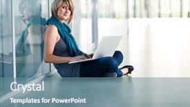  Presentation with college campus - Presentation theme featuring campus shallow dof color tone background and a seafoam green colored foreground