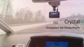  Presentation with record - PPT theme with camrecorder - using dashboard camera to continuously background and a soft green colored foreground