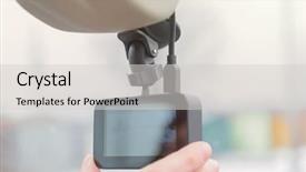  Presentation with record - Colorful slide set enhanced with camrecorder - using dashboard camera to continuously backdrop and a light gray colored foreground