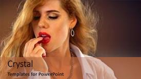  Presentation with love story - PPT theme enhanced with can attract men at first background and a red colored foreground