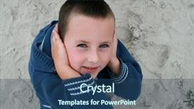  Presentation with ears - Theme featuring can do - 5 years old boy background and a ocean colored foreground