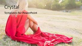  Presentation with superhero - Theme featuring can do - resting superhero blonde wonderwoman posing background and a  colored foreground