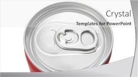  Presentation with soda - Presentation theme enhanced with can-of-soda-isolated background and a white colored foreground