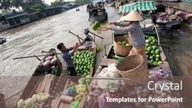  Presentation with mekong delta - PPT layouts having can-tho-vietnam-23-jan background and a violet colored foreground