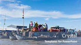  Presentation with mekong delta - Audience pleasing PPT layouts consisting of can-tho-vietnam-4-june backdrop and a ocean colored foreground