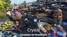  Presentation with mekong - Slide deck featuring can-tho-vietnam-december-12 background and a tawny brown colored foreground