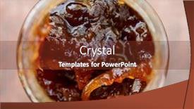  Presentation with onion - Audience pleasing presentation design consisting of can-with-onion-chutney-shot backdrop and a tawny brown colored foreground