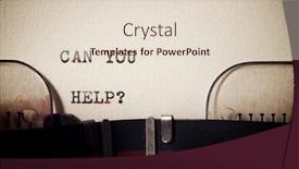  Presentation with question - Colorful PPT theme enhanced with can-you-help-question-phrase backdrop and a lemonade colored foreground