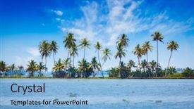  Presentation with tourism india - Theme enhanced with cana - kerala travel tourism background background and a light blue colored foreground