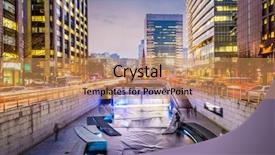  Presentation with south korea interest rate - PPT theme having cana - seoul south korea cityscape background and a coral colored foreground