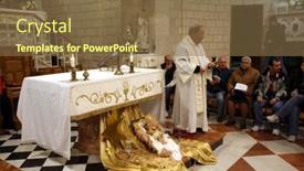  Presentation with miracle - Theme with cana-israel-december-30 background and a tawny brown colored foreground