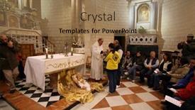  Presentation with miracle - Presentation design consisting of cana-israel-december-30 background and a coral colored foreground