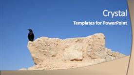  Presentation with places in israel - Audience pleasing PPT theme consisting of canaan - bird in the masada fortress backdrop and a  colored foreground