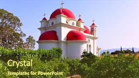  Presentation with greek - Amazing presentation having canaan - greek ortodox church backdrop and a tawny brown colored foreground
