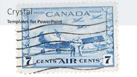  Presentation with air blue aircraft - Theme featuring canada-circa-1940-a-blue background and a light blue colored foreground
