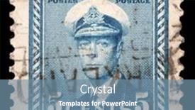  Presentation with naval - Audience pleasing presentation design consisting of canada-circa-1942-a-stamp backdrop and a seafoam green colored foreground