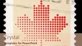  Presentation with maple leaf - Cool new PPT layouts with canada-circa-1982-a-stamp backdrop and a lemonade colored foreground