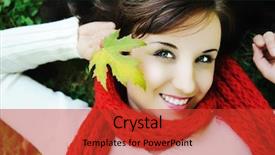  Presentation with leave - PPT layouts featuring canada day - close-up portrait of an beautiful background and a red colored foreground