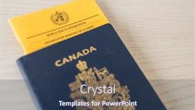  Presentation with health organization - PPT layouts having canada-march-17-coronavirus-covid background and a ocean colored foreground