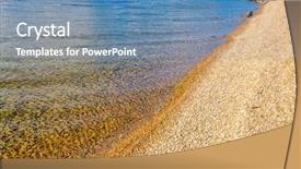  Presentation with canada ontario lake of two - Presentation theme having canada okanagan lake in kelowna background and a teal colored foreground