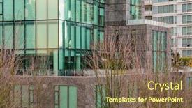  Presentation with vancouver - Slide deck with canada vancouver skyscrapers in downtown background and a tawny brown colored foreground