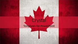  Presentation with canada culture - Theme consisting of canadian culture - grunge flag of canada background and a red colored foreground