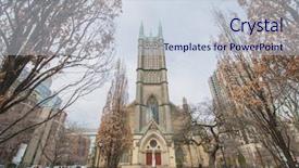  Presentation with canada culture - Colorful theme enhanced with canadian culture - metropolitan united church in toronto backdrop and a lemonade colored foreground