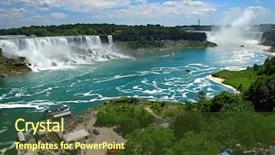  Presentation with falls - Beautiful PPT layouts featuring canadian falls us canada backdrop and a tawny brown colored foreground