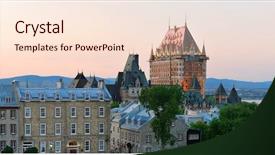  Presentation with pittsburgh pennsylvania usa city skyline - PPT layouts having canadian history - quebec city skyline panorama background and a  colored foreground