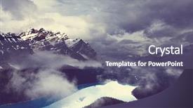  Presentation with canadian - PPT layouts having canadian mountains background and a gray colored foreground
