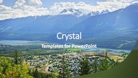  Presentation with british columbia canada - Presentation theme with canadian rockies in british columbia background and a  colored foreground