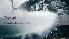  Presentation with canadian culture canada china national - Cool new presentation theme with canadian section of niagara falls backdrop and a light gray colored foreground