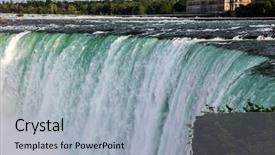  Presentation with sri lanka dunhinda falls - Colorful PPT theme enhanced with canadian side from ontario backdrop and a light gray colored foreground