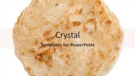  Presentation with ring food - Theme with canai is famous malaysian food background and a coral colored foreground