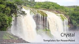  Presentation with venezuela - Presentation theme enhanced with canaima national park venezuela background and a sky blue colored foreground