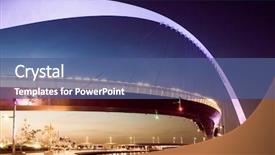  Presentation with tolerance - Slide deck enhanced with canal arch bridge or tolerance background and a ocean colored foreground