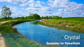  Presentation with canal - Colorful PPT theme enhanced with canal-de-castilla-channel backdrop and a  colored foreground