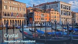  Presentation with dentinal tubules root canal - Cool new slide set with canal with boats and gondola backdrop and a  colored foreground