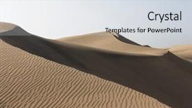  Presentation with landscape desert - Cool new theme with canaria dunes - maspalomas brown sand backdrop and a  colored foreground