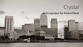  Presentation with black business - Amazing PPT layouts having canary-wharf-business-district backdrop and a light gray colored foreground