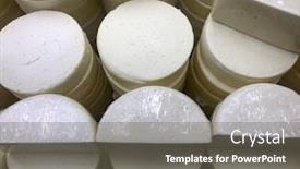  Presentation with cheese - Presentation theme having canastra-cheese-on-the-shelf background and a gray colored foreground