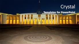  Presentation with debate - Amazing presentation theme having canberra-australia-september-30-2014 backdrop and a navy blue colored foreground