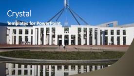  Presentation with debate - Cool new presentation design with canberra-sep-20-australia-s backdrop and a ocean colored foreground