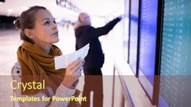  Presentation with today - Slides enhanced with canceled-flight-situation-young-pretty background and a tawny brown colored foreground