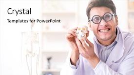  Presentation with human bronchus anatomy 3d - Cool new slide deck with cancer mouth - crazy doctor studying human skeleton backdrop and a  colored foreground