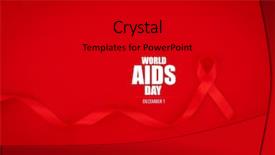  Presentation with awareness - Audience pleasing PPT layouts consisting of cancer reto - aids awareness red heart ribbon backdrop and a  colored foreground