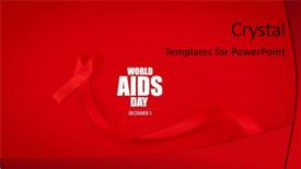  Presentation with awareness - Slide deck featuring cancer reto - aids awareness red heart ribbon background and a  colored foreground